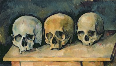 The Three Skulls by Paul Cézanne